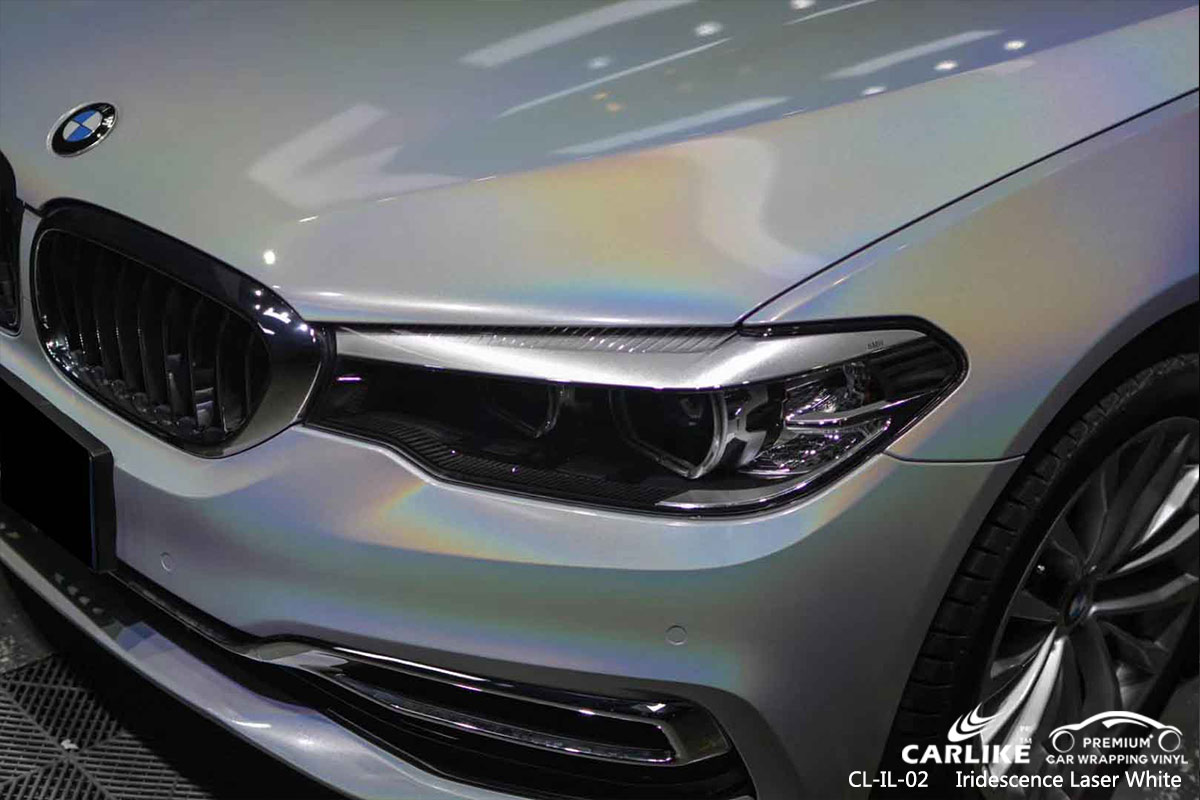 CL-IL-02 iridescence laser white wrap vinyl for BMW Kayseri Turkey