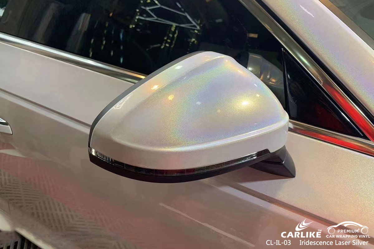 CL-IL-03 iridescence laser silver scooter body wrap car supplier for AUDI Dagupan Philippines