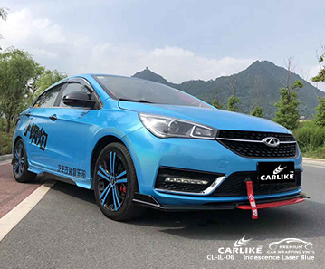 CL-IL-06 лазерная радужная синяя оклейка автомобиля для LEXUS Tagaytay Филиппины