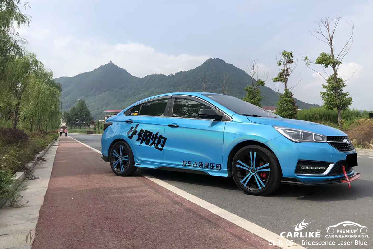 CL-IL-06 iridescence laser blue car wrapping for LEXUS Tagaytay Philippines