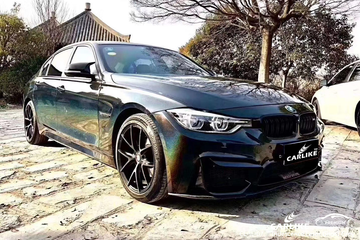 CL-IL-07 iridescence laser ghost grey moto vinyl films for BMW Malolos Philippines