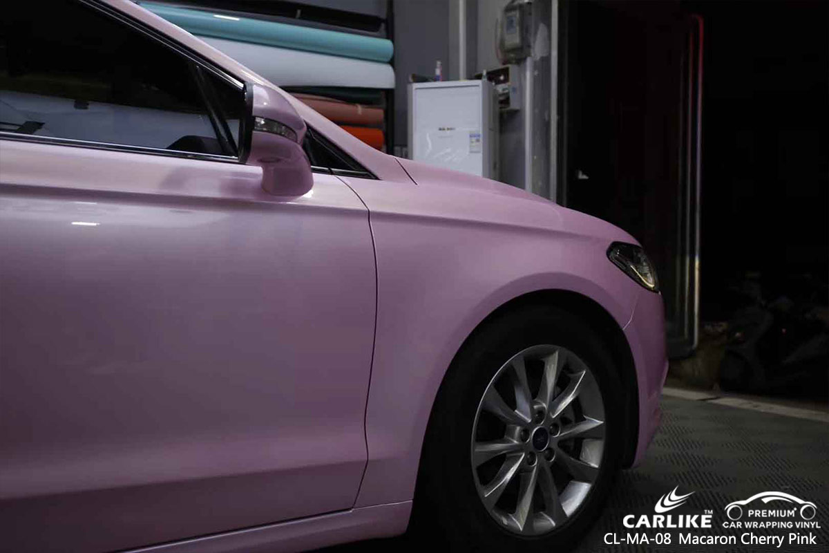 CL-MA-08 macaron cherry pink wrap my car for FORD Zamboanga Philippines