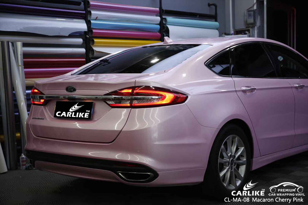 CL-MA-08 macaron cherry pink wrap my car for FORD Zamboanga Philippines