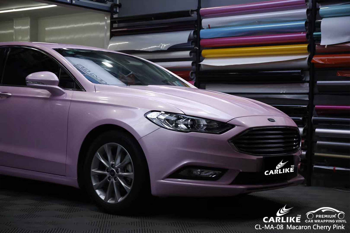 CL-MA-08 macaron cherry pink wrap my car for FORD Zamboanga Philippines