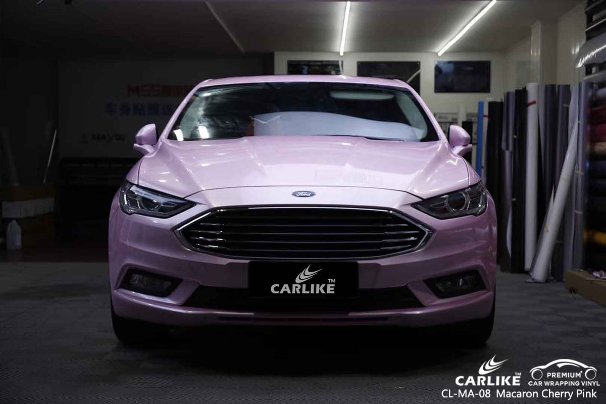 CL-MA-08 macaron cherry pink wrap my car for FORD Zamboanga Philippines