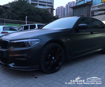 Películas de vinilo negro satinado súper mate CL-MS-01 para BMW Trabzon Turquía
