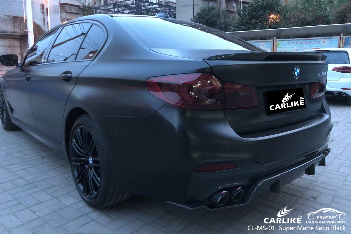 CL-MS-01 super matte satin black vinyl films for BMW Trabzon Turkey