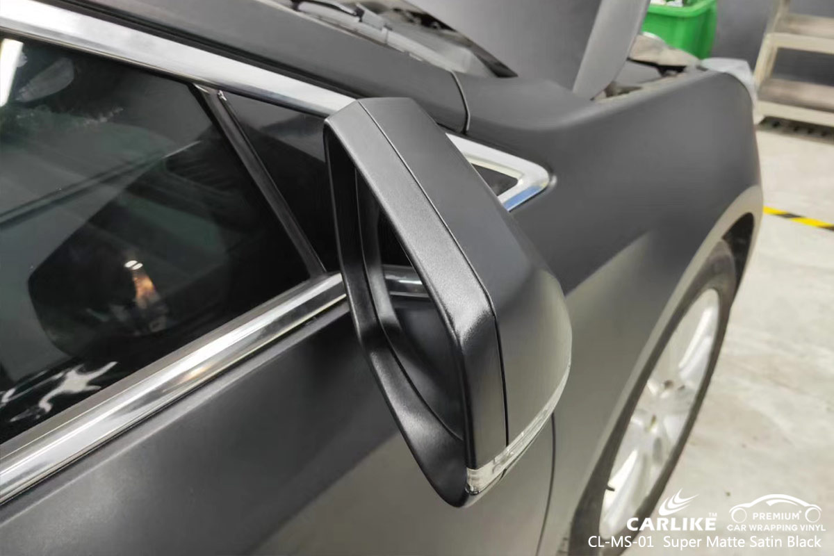CL-MS-01 super matte satin black vinyl wrapping for CADILLAC Nasugbu Philippines