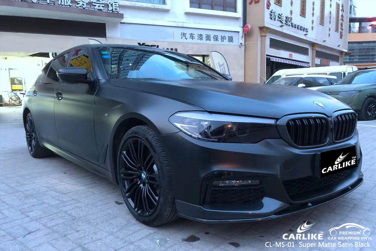 CL-MS-01 super matte satin black vinyl films for BMW Trabzon Turkey