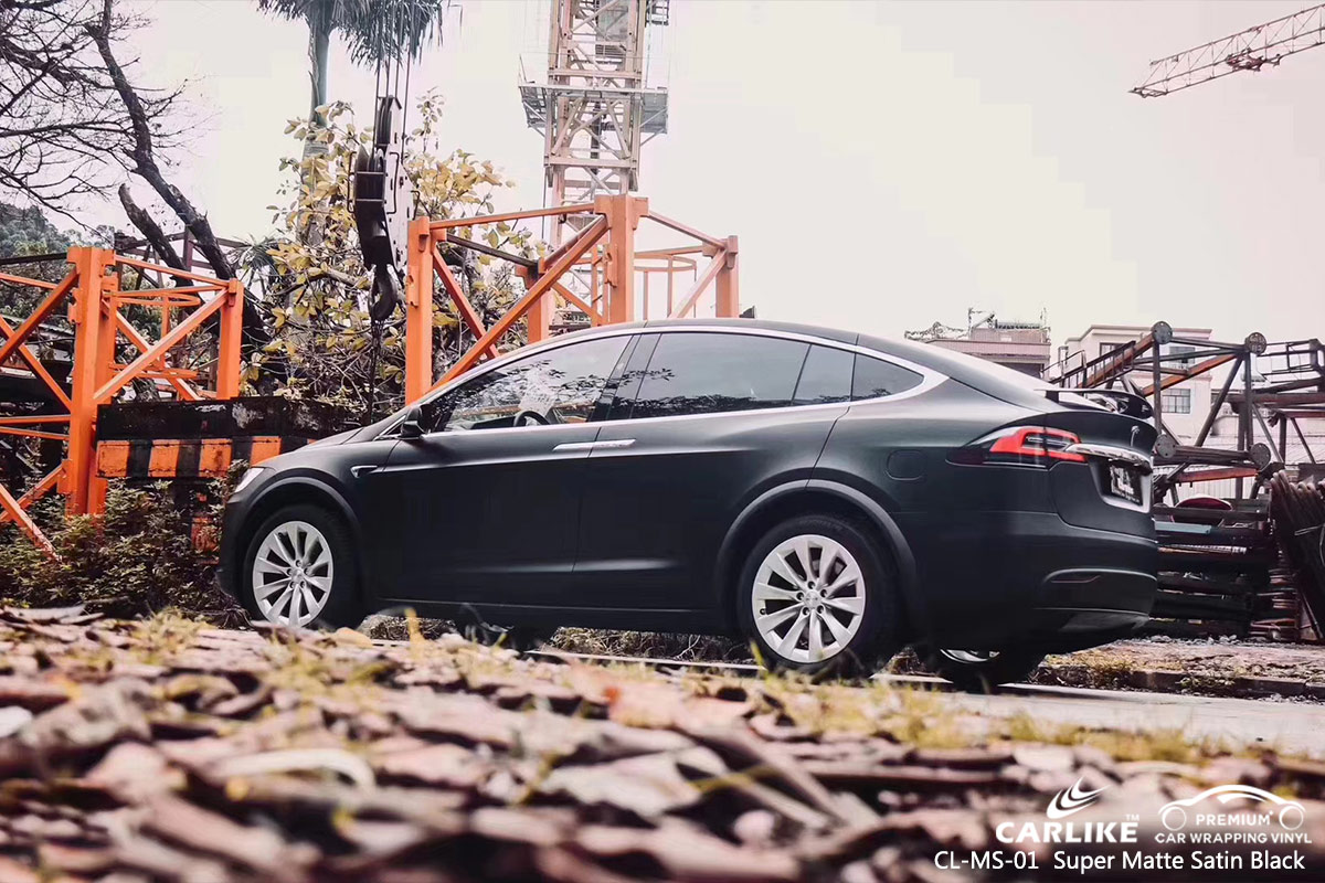 CL-MS-01 super matte satin black vinyl material suppliers for ROLLS ROYCE Canakkale Turkey