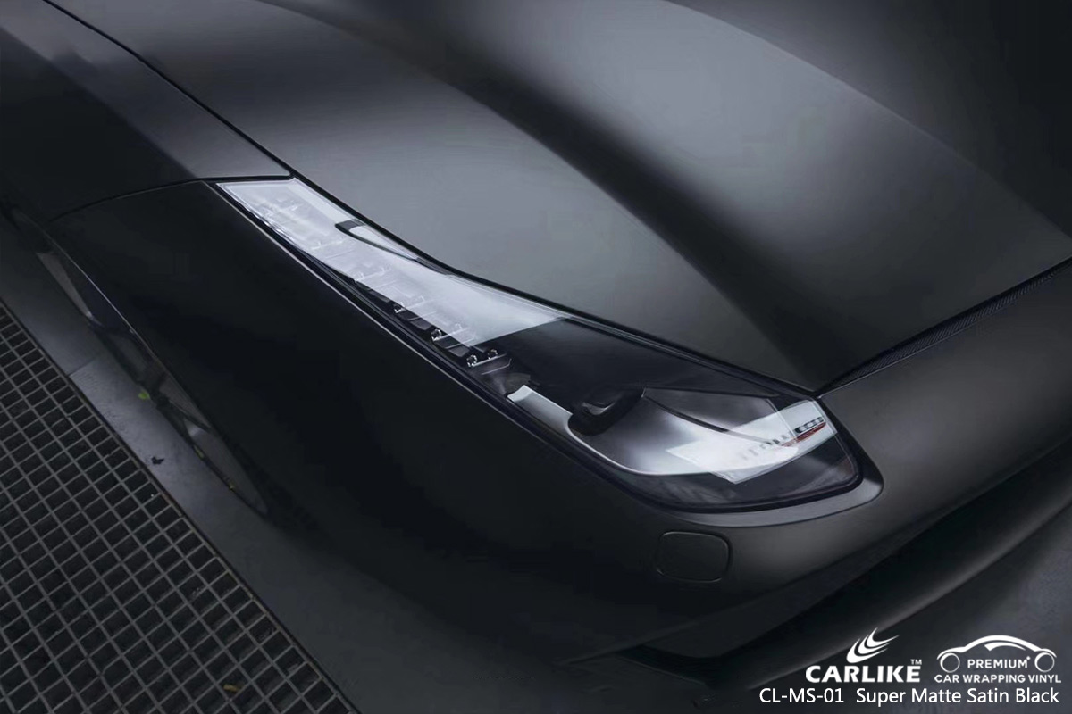 CL-MS-01 super matte satin black car wrap vinyl for FERRARI Legazpi Philippines