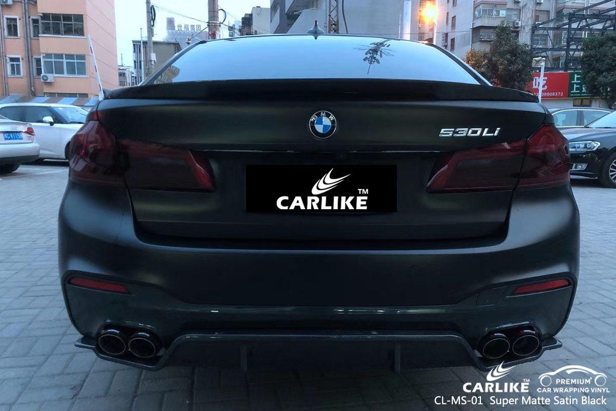 CL-MS-01 super matte satin black vinyl films for BMW Trabzon Turkey