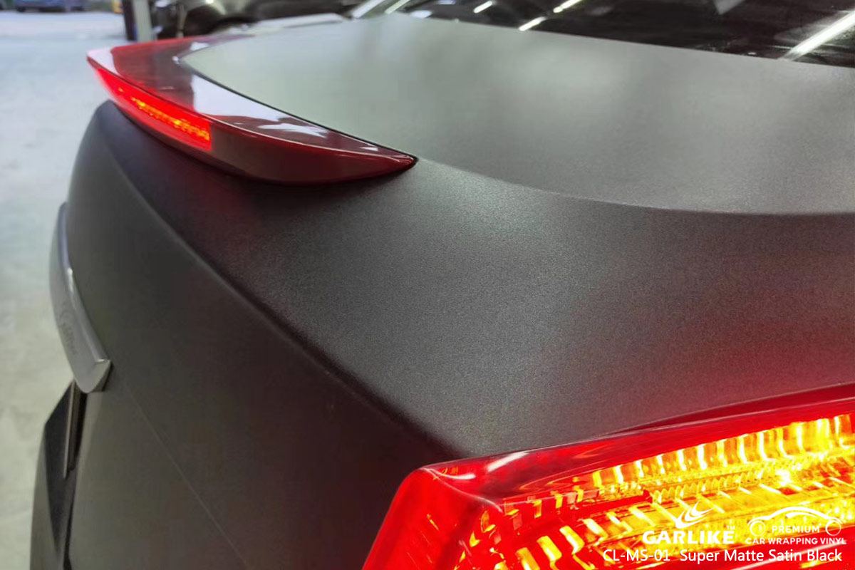 CL-MS-01 super matte satin black vinyl wrapping for CADILLAC Nasugbu Philippines