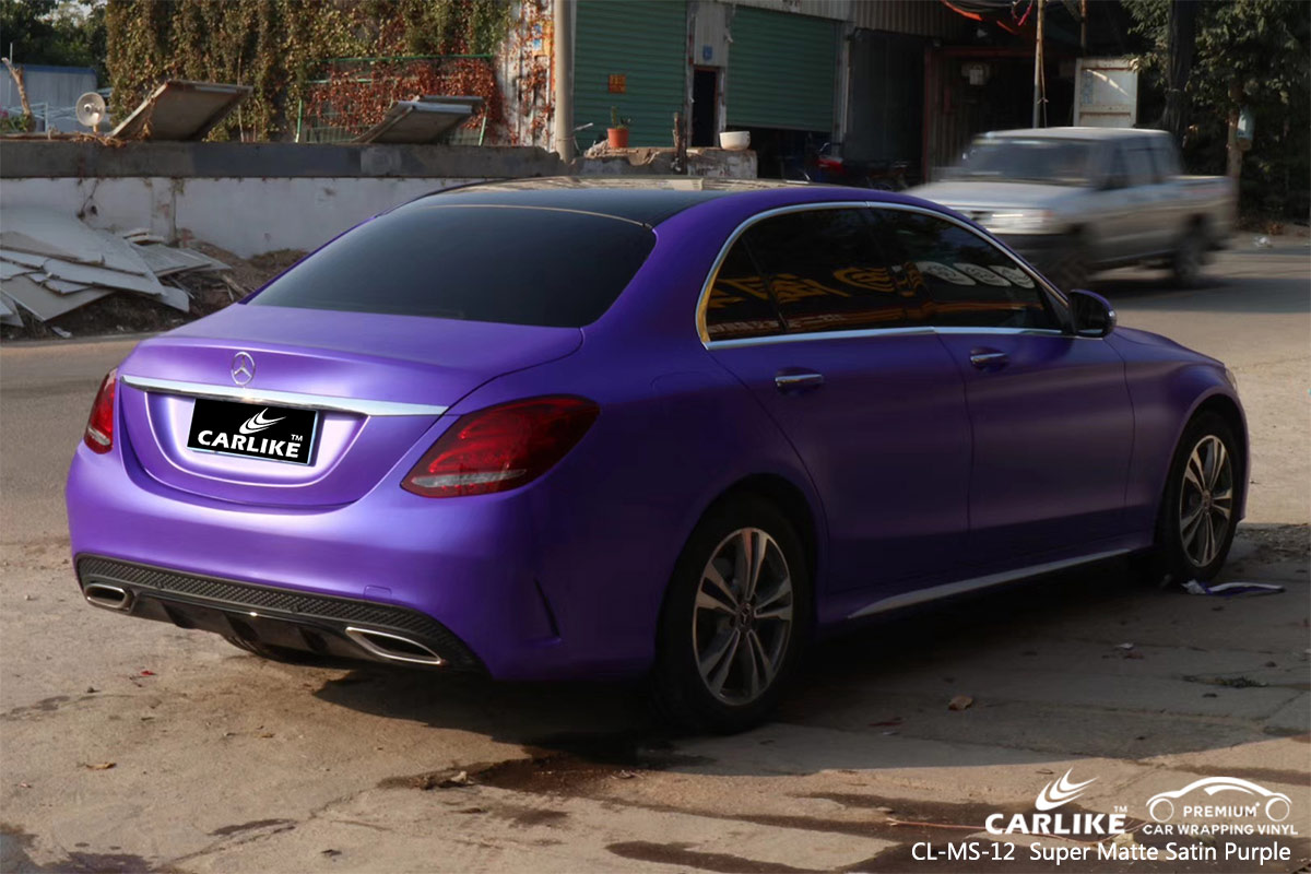 CL-MS-12 super matte satin purple vehicle wrapping for MERCEDES-BENZ Cagayan de Oro