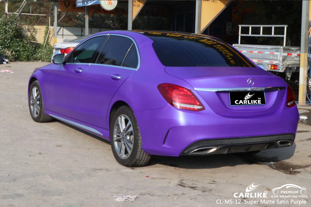 CL-MS-12 super matte satin purple vehicle wrapping for MERCEDES-BENZ Cagayan de Oro