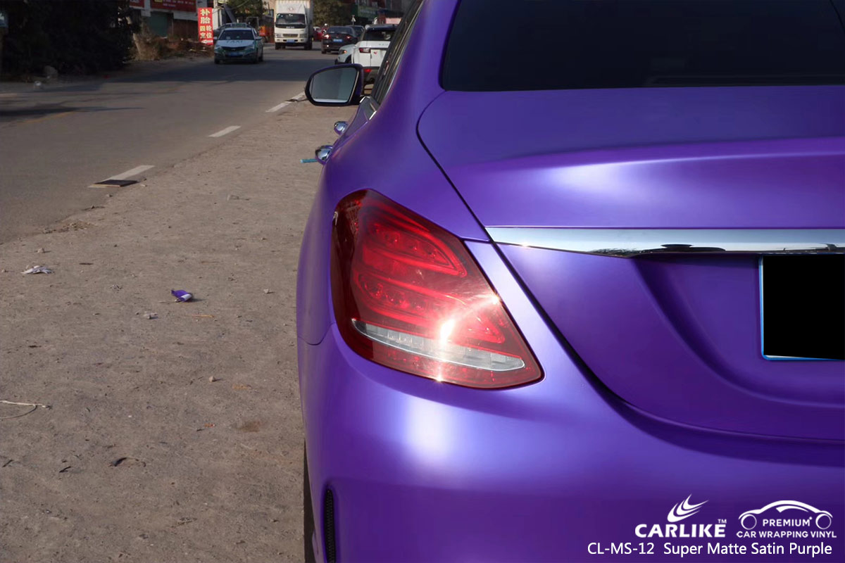 CL-MS-12 super matte satin purple vehicle wrapping for MERCEDES-BENZ Cagayan de Oro