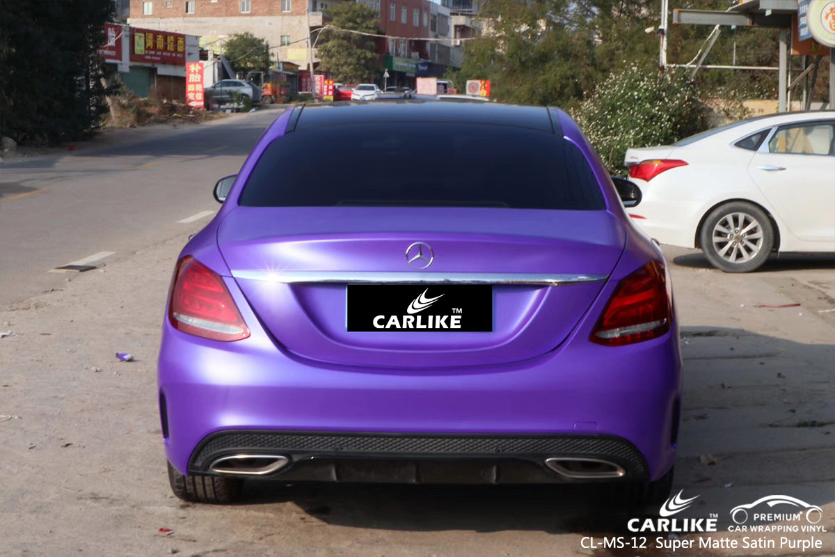 CL-MS-12 super matte satin purple vehicle wrapping for MERCEDES-BENZ Cagayan de Oro
