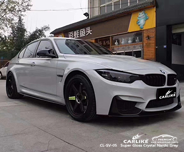 Fornecedor de carro de envoltório de corpo cinza nardo de cristal super brilhante CL-SV-05 para BMW Sakarya Turquia