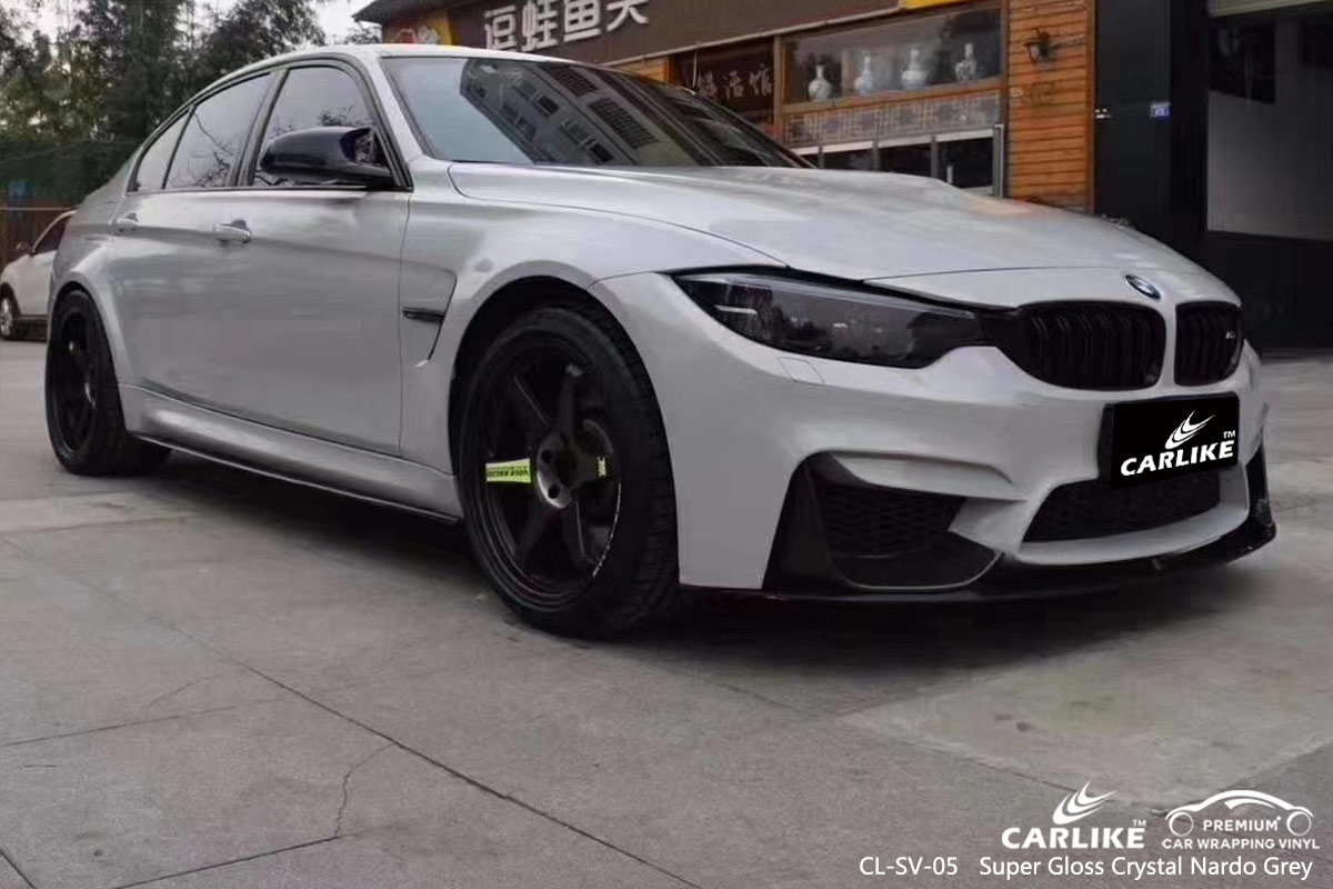 CL-SV-05 super gloss crystal nardo grey body wrap car supplier for BMW Sakarya Turkey