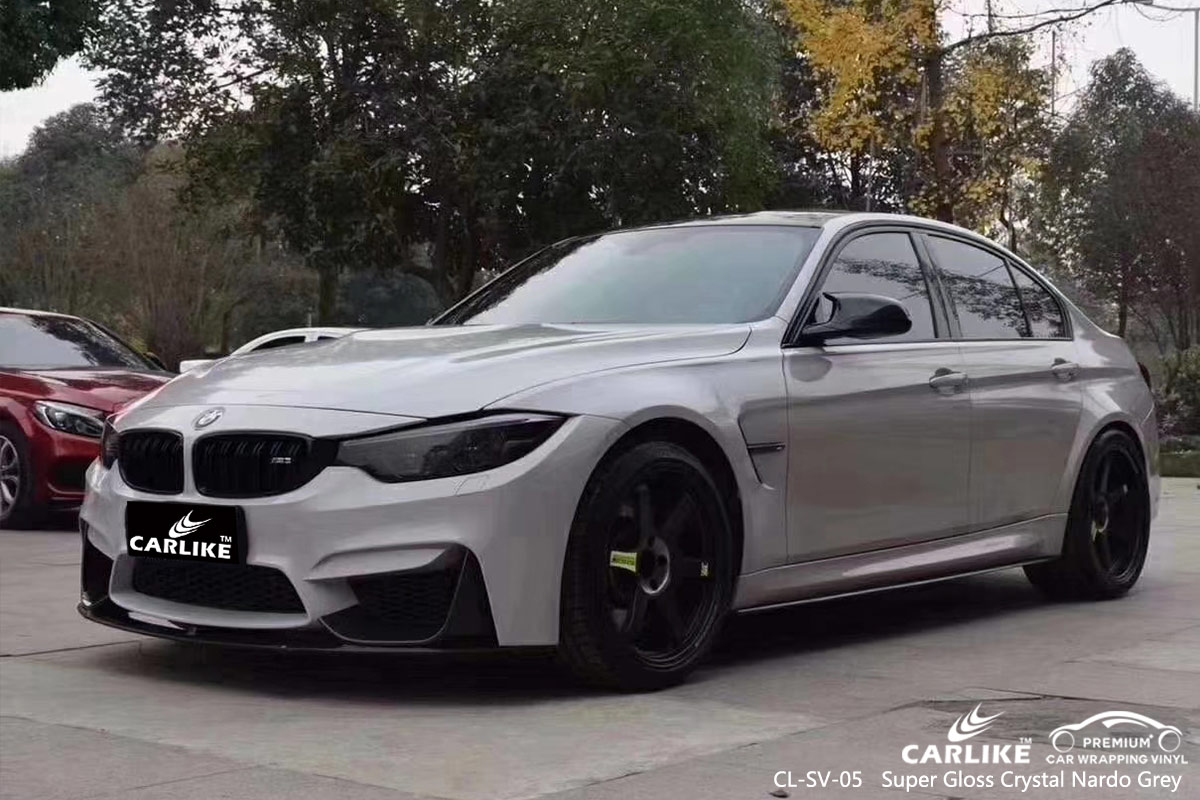 CL-SV-05 super gloss crystal nardo grey body wrap car supplier for BMW Sakarya Turkey