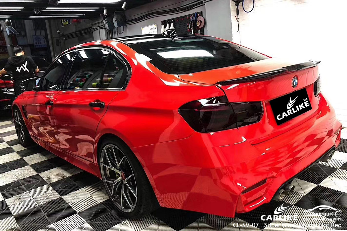 CL-SV-07 super gloss crystal hot red protective vinyl for cars for BMW Kahramanmaras Turkey