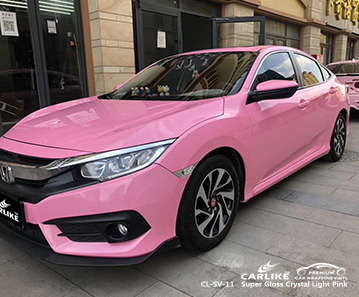 Embrulho para veículos CL-SV-11 super cristalino rosa claro para HONDA Balikesir Turquia