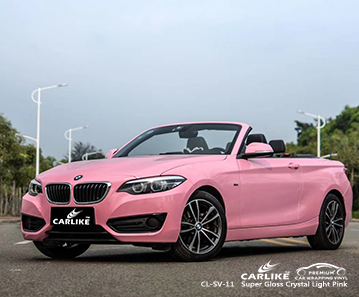 CL-SV-11 süper parlak kristal açık pembe tekne vinil şal parlak BMW Valenzuela Filipinler için