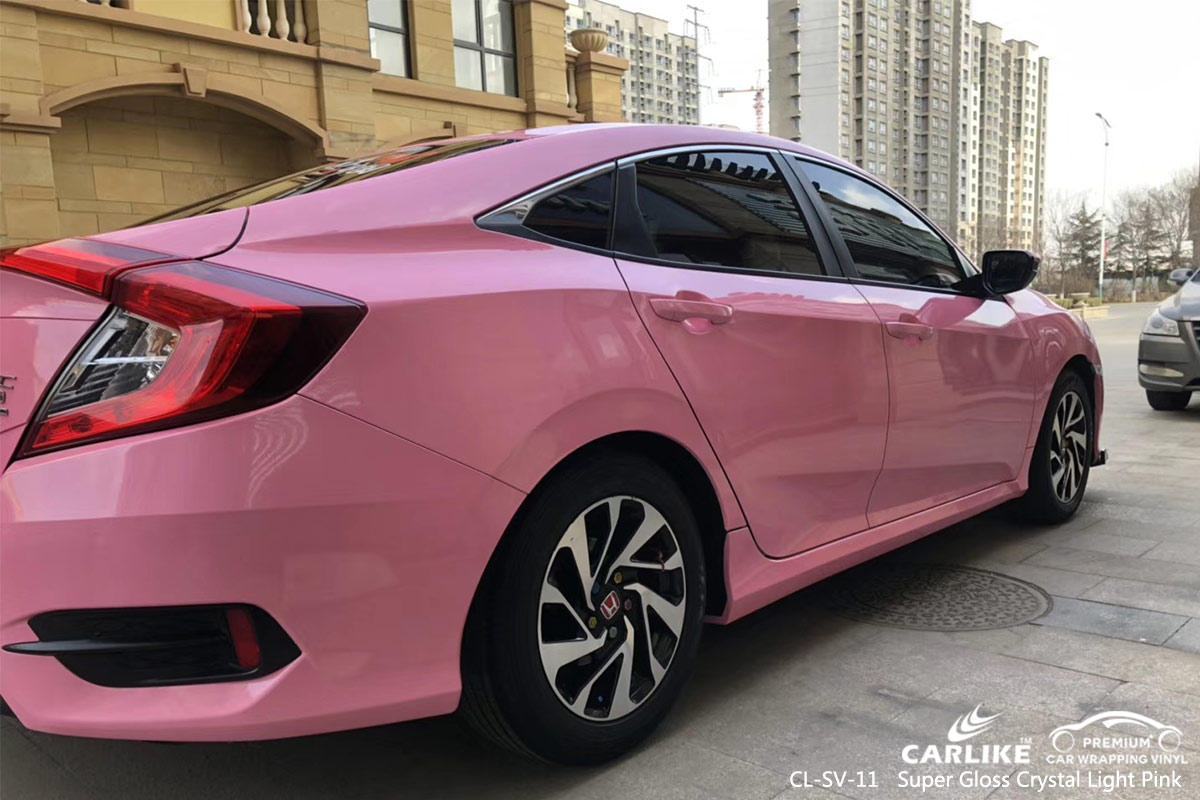 CL-SV-11 super gloss crystal light pink vehicle wrapping for HONDA Balikesir Turkey