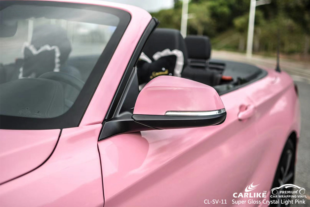 CL-SV-11 super gloss crystal light pink boat vinyl wrap gloss for BMW Valenzuela Philippines