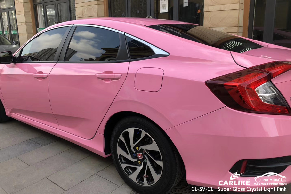 CL-SV-11 super gloss crystal light pink vehicle wrapping for HONDA Balikesir Turkey