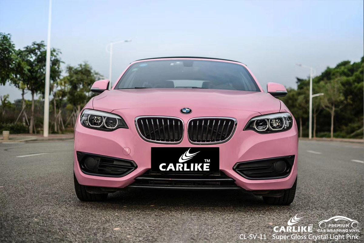 CL-SV-11 super gloss crystal light pink boat vinyl wrap gloss for BMW Valenzuela Philippines