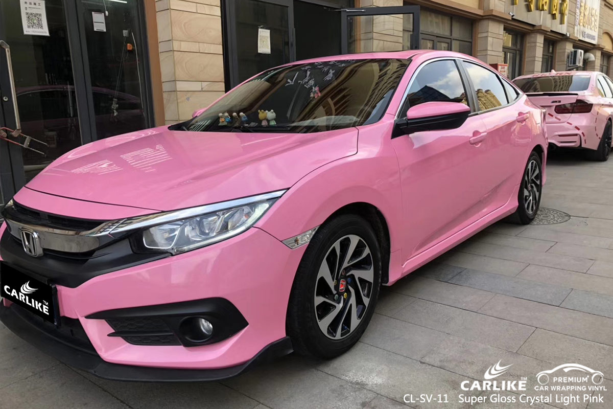 CL-SV-11 super gloss crystal light pink vehicle wrapping for HONDA Balikesir Turkey