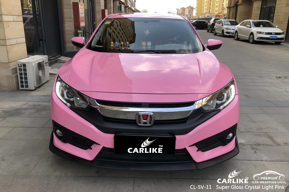 CL-SV-11 super gloss crystal light pink vehicle wrapping for HONDA Balikesir Turkey