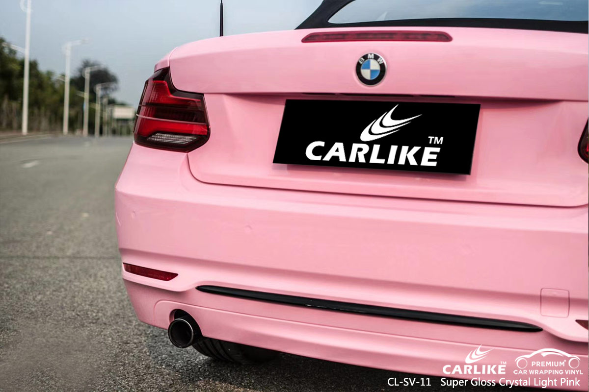 CL-SV-11 super gloss crystal light pink boat vinyl wrap gloss for BMW Valenzuela Philippines