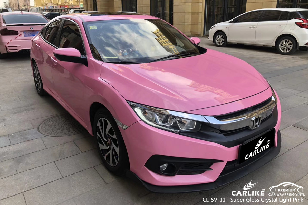 CL-SV-11 super gloss crystal light pink vehicle wrapping for HONDA Balikesir Turkey