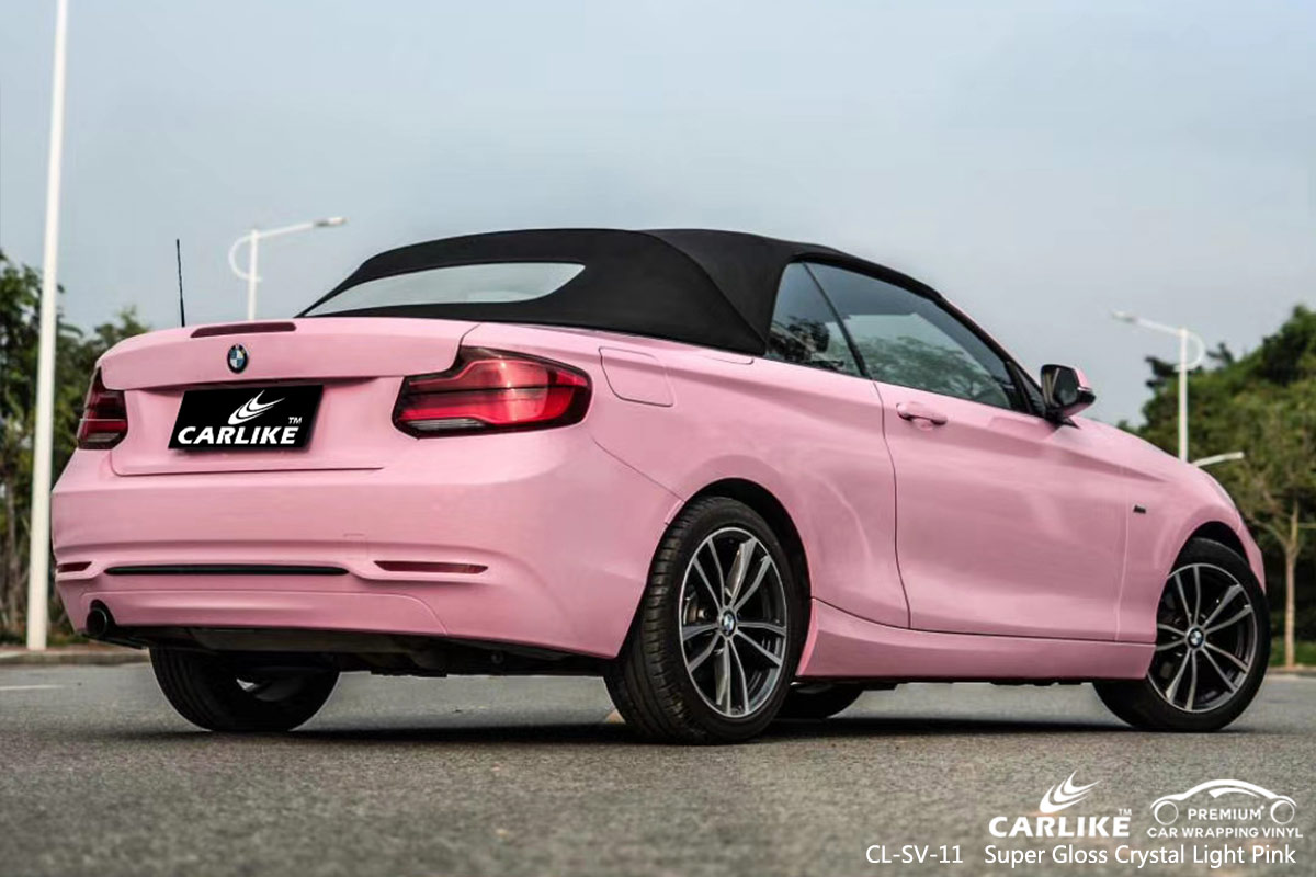 CL-SV-11 super gloss crystal light pink boat vinyl wrap gloss for BMW Valenzuela Philippines