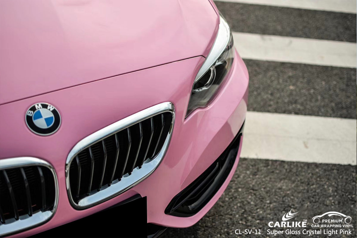CL-SV-11 super gloss crystal light pink boat vinyl wrap gloss for BMW Valenzuela Philippines