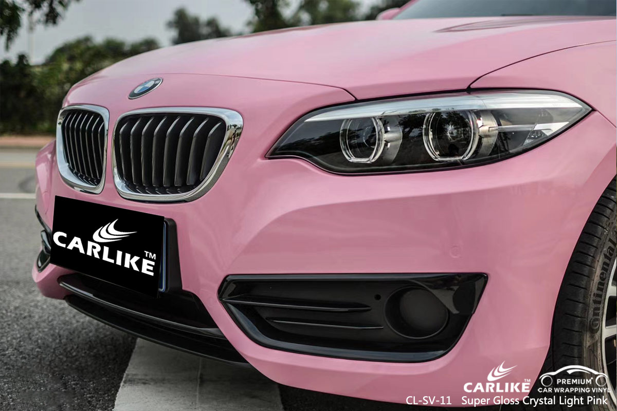 CL-SV-11 super gloss crystal light pink boat vinyl wrap gloss for BMW Valenzuela Philippines