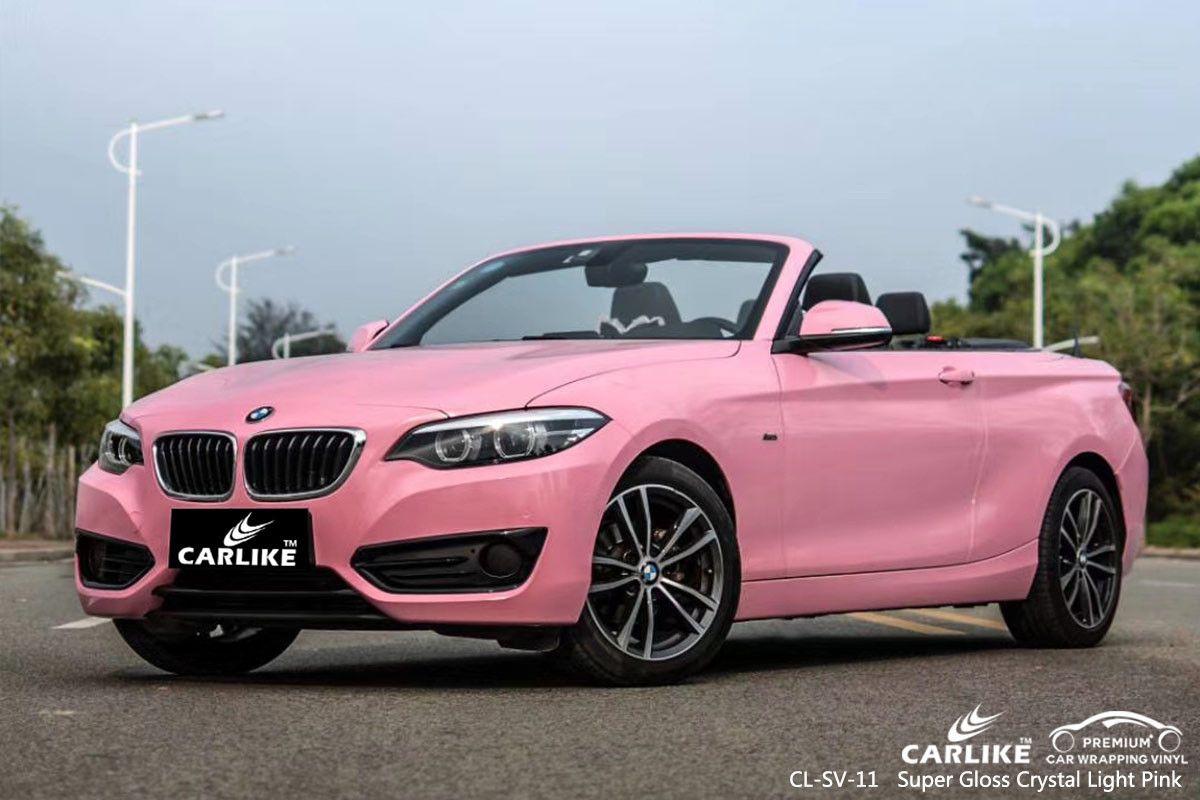 CL-SV-11 super gloss crystal light pink boat vinyl wrap gloss for BMW Valenzuela Philippines