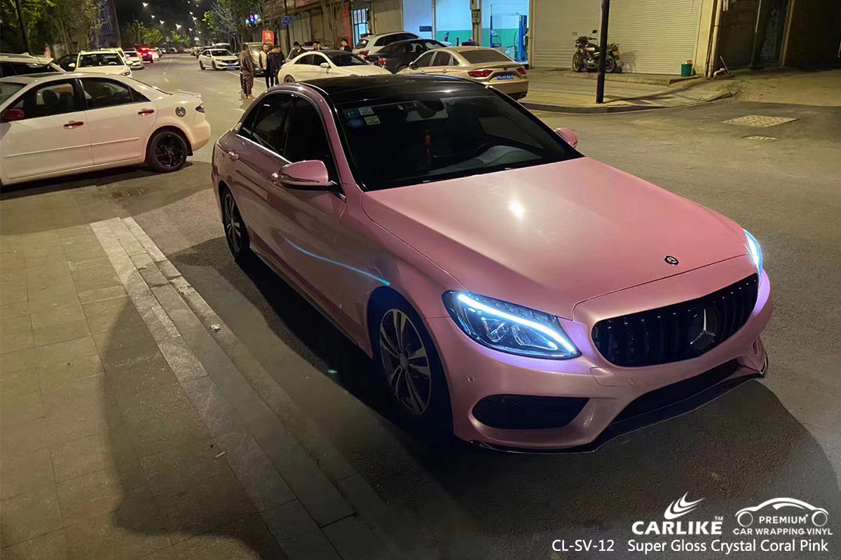 CL-SV-12 super gloss crystal coral pink tpu ppf film for MERCEDES-BENZ Samsun Turkey