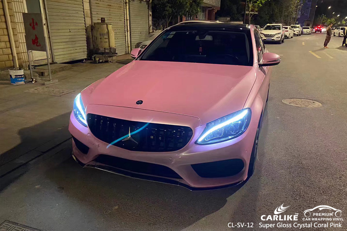 CL-SV-12 super gloss crystal coral pink tpu ppf film for MERCEDES-BENZ Samsun Turkey