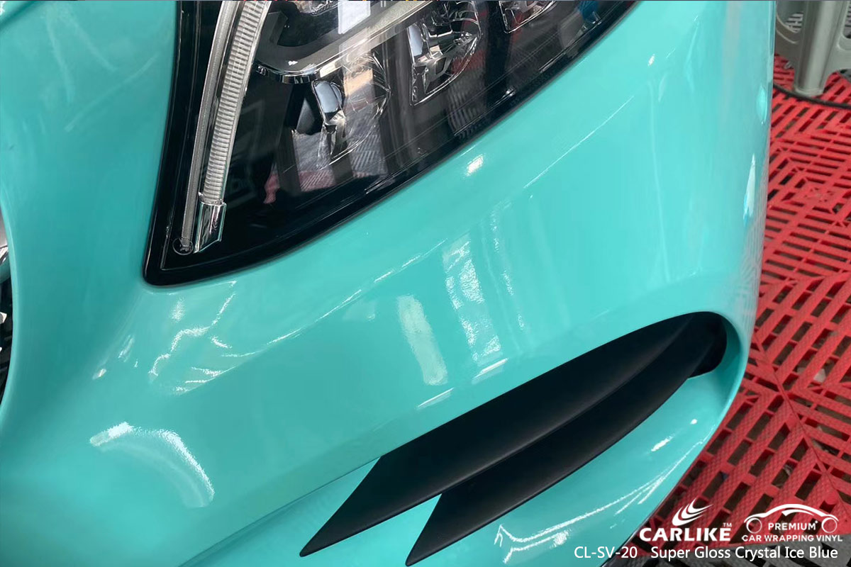CL-SV-20 super gloss crystal ice blue vehicle  vinyl wrap for MERCEDES-BENZ Eskisehir Turkey
