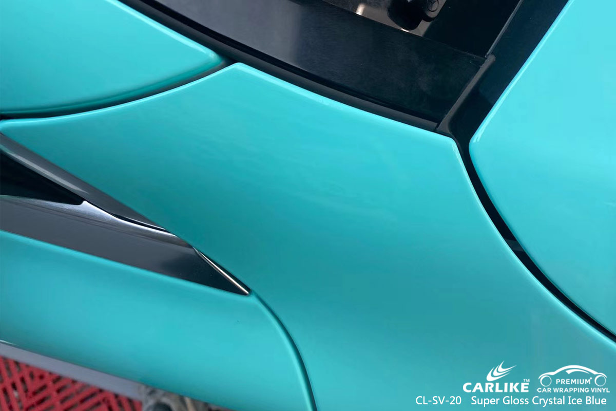 CL-SV-20 super gloss crystal ice blue vehicle  vinyl wrap for MERCEDES-BENZ Eskisehir Turkey