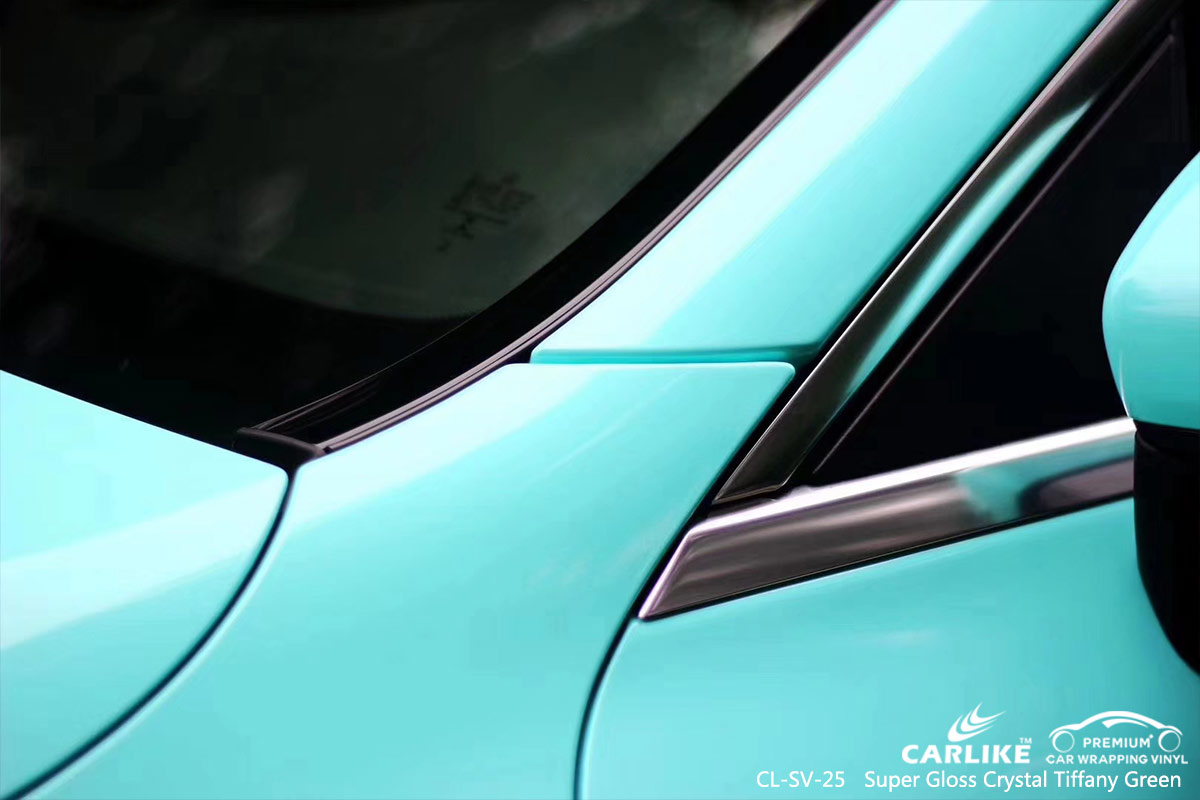 CL-SV-25 super gloss crystal tiffany green vinyl wrapping for MERCEDES-BENZ Bacoor
