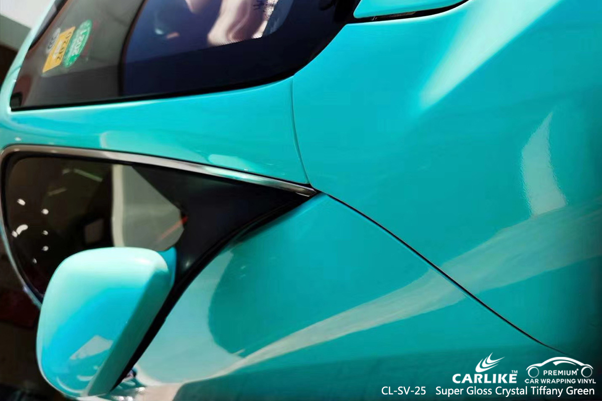 CL-SV-25 super gloss crystal tiffany green autocycle vinyl wrapping for MASERATI Mabalacat Philippines