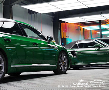 CL-SV-31 süper parlak kristal orman yeşil araba sarma VOLKSWAGEN Adana Türkiye için