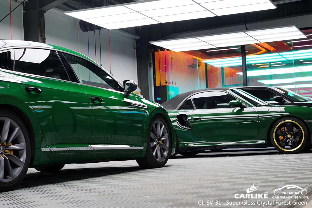 CL-SV-31 super gloss crystal forest green car wrapping for VOLKSWAGEN Adana Turkey