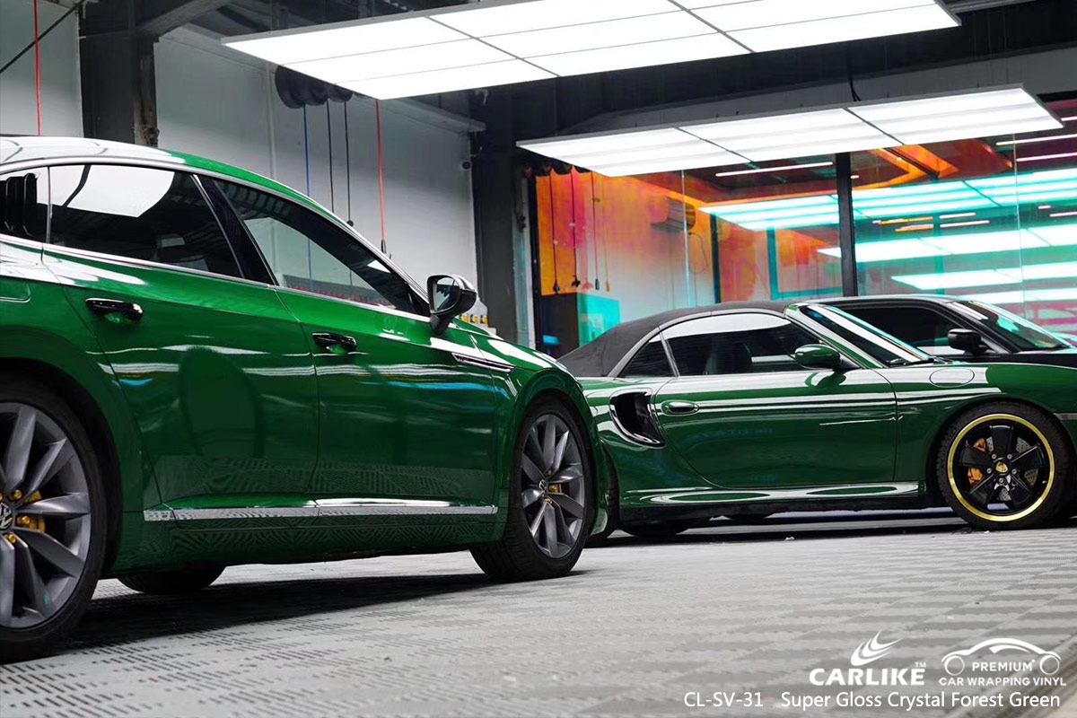 CL-SV-31 super gloss crystal forest green car wrapping for VOLKSWAGEN Adana Turkey