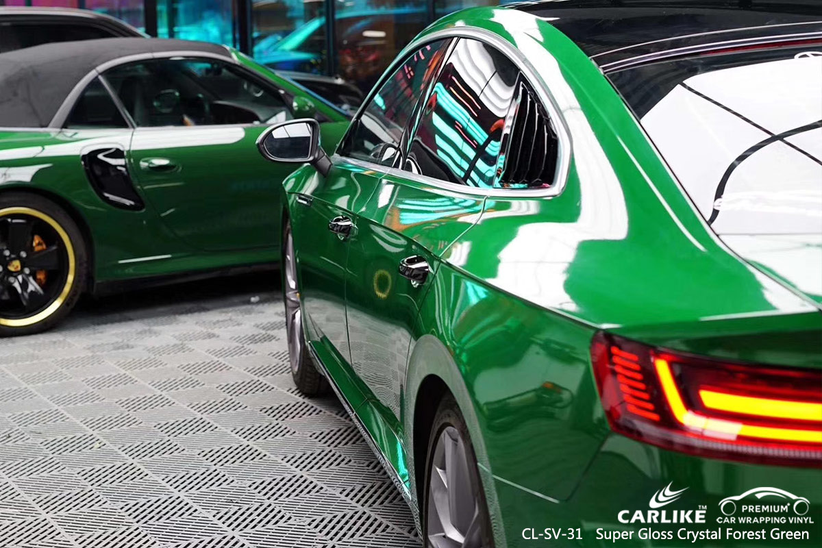 CL-SV-31 super gloss crystal forest green car wrapping for VOLKSWAGEN Adana Turkey
