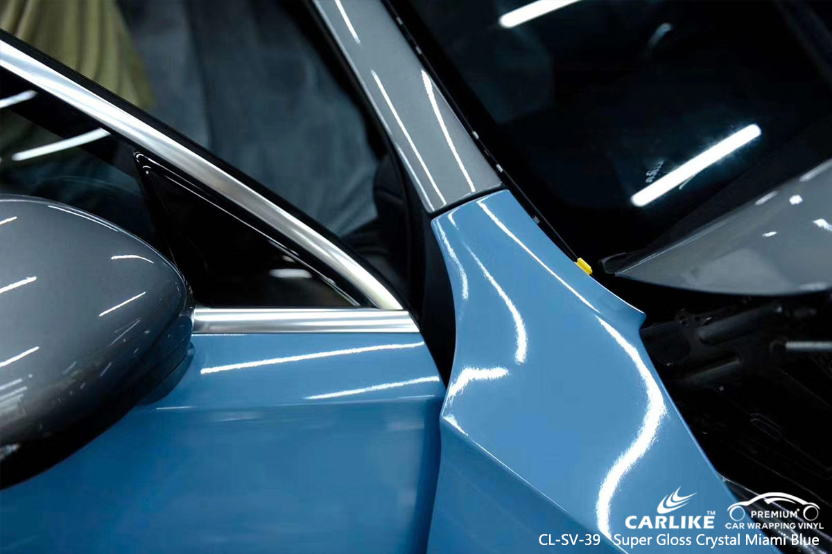 CL-SV-39 super gloss crystal miami blue autobike car wrap film for MERCEDES-BENZ Binangonan Philippines